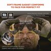 Ergodyne Skullerz ARKYN Anti-Scratch and Enhanced Anti-Fog Safety Goggles with Neoprene Strap, Smoke 60311